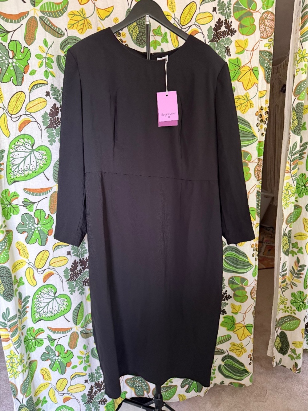 Sergio Hudson for Target Black Long Sleeve Sheath Dress 2X NWT